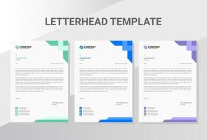 Professional Business company letterhead vector