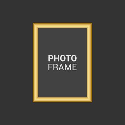 Vector photo frame design template