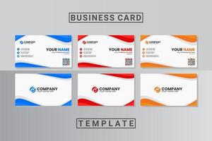 modern professional business card template vector