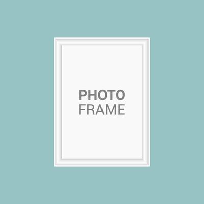 Vector photo frame design template