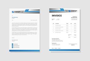 Modern company Letterhead and invoice template