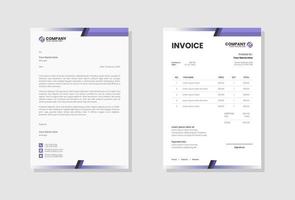 Professional Business company invoice vector