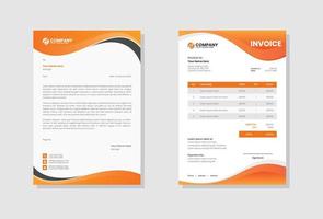 Professional Business company invoice vector