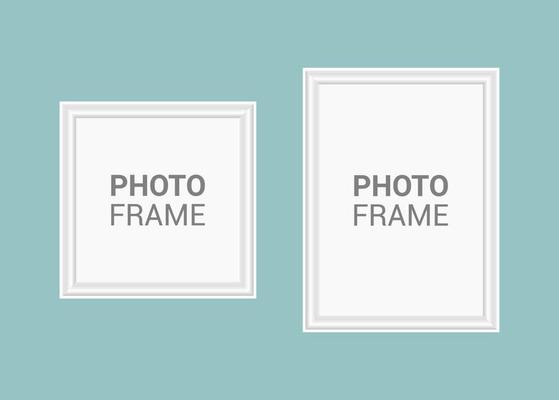 Vector photo frame design template