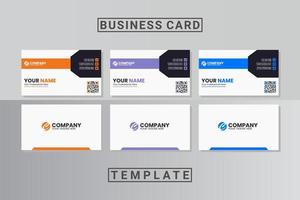 modern professional business card template vector