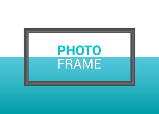 Vector photo frame design template