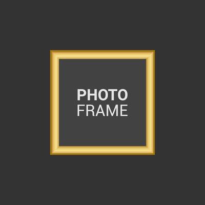 Vector photo frame design template