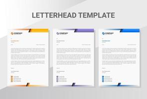 Modern company Letterhead template