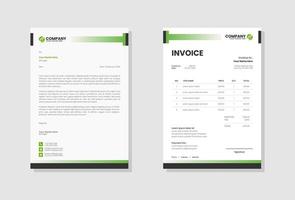 Modern and clean invoice template vector