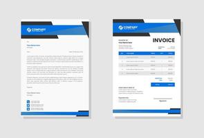 Business company invoice template vector