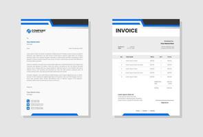 Modern and clean invoice template vector