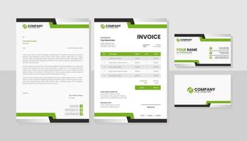 Modern set of stationery business pack vector