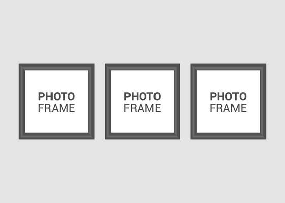 Vector photo frame design template