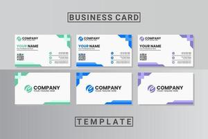 modern professional business card template vector