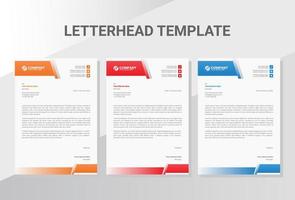 Business company letterhead template vector