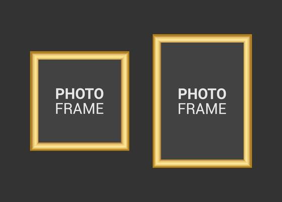 Vector photo frame design template