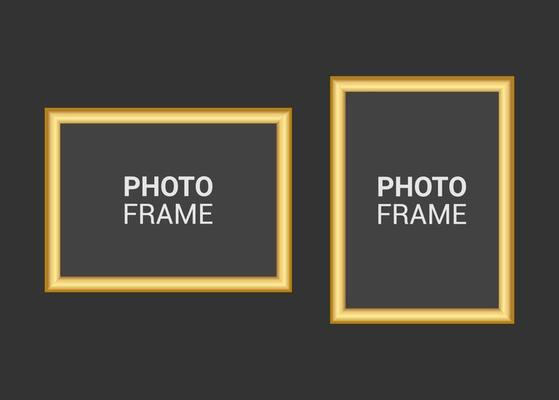 Vector photo frame design template