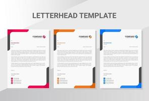 Business company letterhead template vector