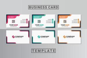 modern professional business card template vector