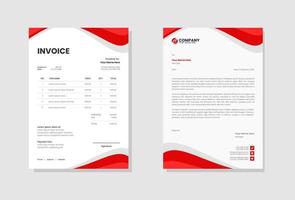 Business company invoice template vector