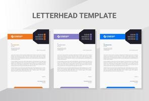 Professional Business company letterhead vector