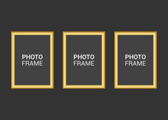 Vector photo frame design template