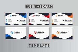 modern professional business card template vector