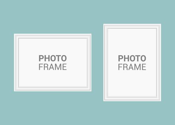 Vector photo frame design template