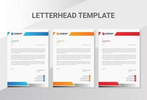 Professional Business company letterhead vector