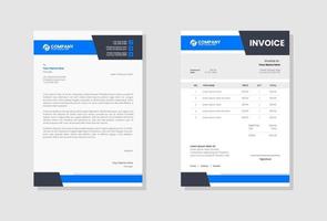 Business company invoice template vector