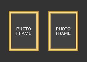 Vector photo frame design template