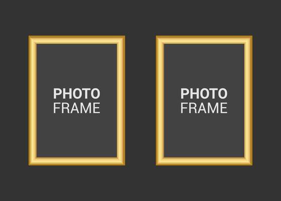 Vector photo frame design template