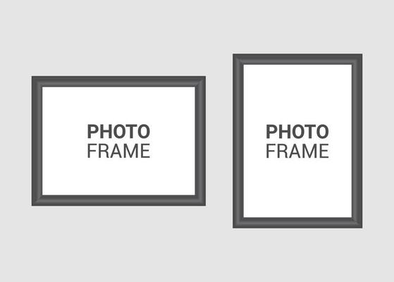 Vector photo frame design template