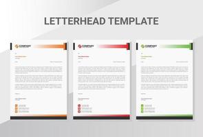 Corporate business letterhead template vector