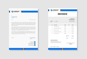 Corporate business invoice template vector