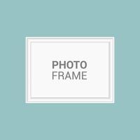 Vector photo frame design template