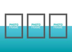 Vector photo frame design template