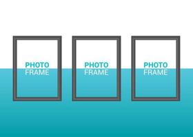 Vector photo frame design template