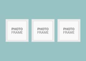 Vector photo frame design template