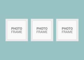 Vector photo frame design template