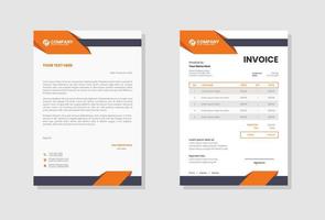 Business company invoice template vector