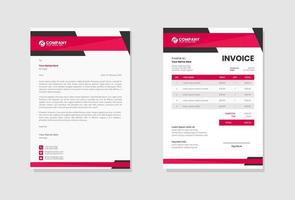 Corporate business invoice template vector