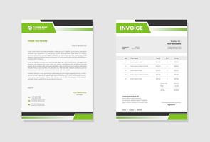 Professional Business company invoice vector