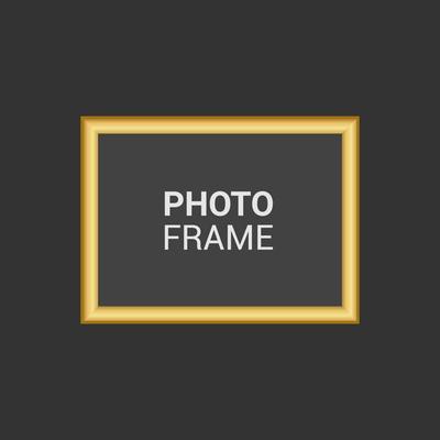 Vector photo frame design template