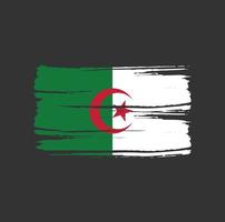 Algeria Flag Brush. National Flag vector