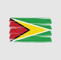 Guyana Flag Brush Strokes. National Flag vector