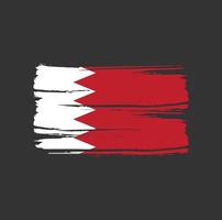 Bahrain Flag Brush. National Flag vector