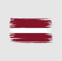 Latvia Flag Brush Design. National Flag vector