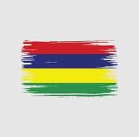 Mauritius Flag Brush Design. National Flag vector