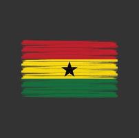 Ghana Flag Brush Strokes. National Flag vector